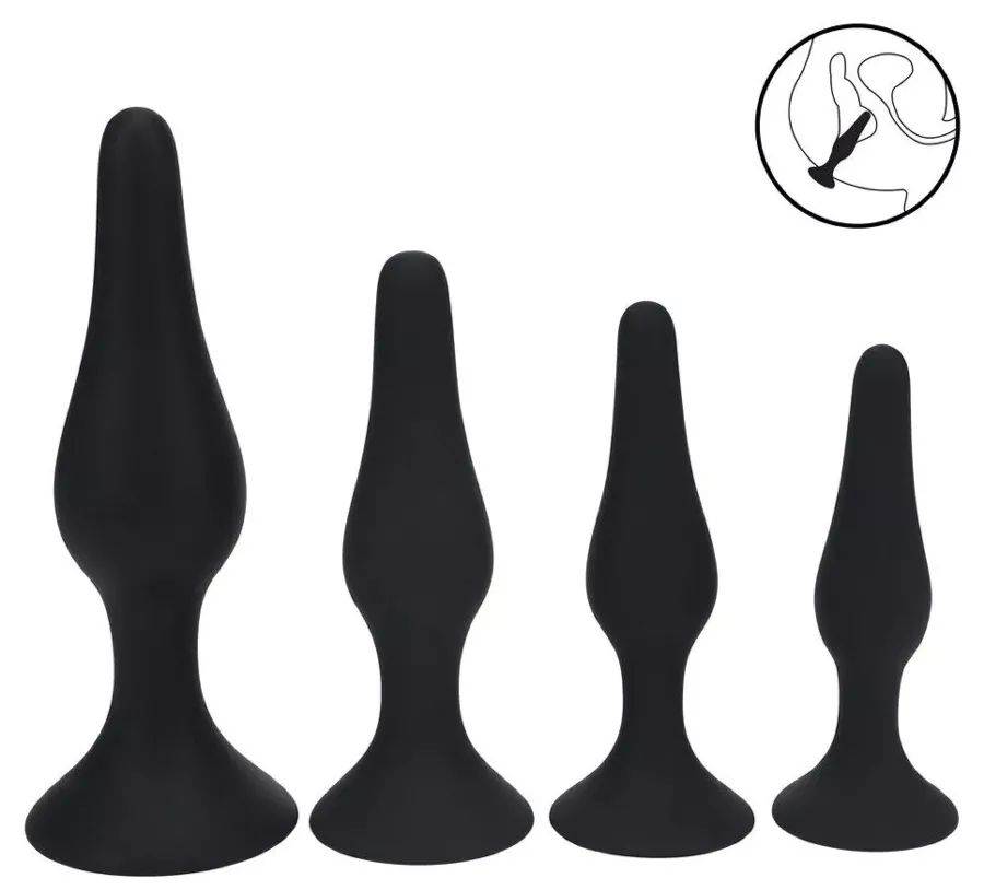 Set mit 4 schwarzen Slim Plugs