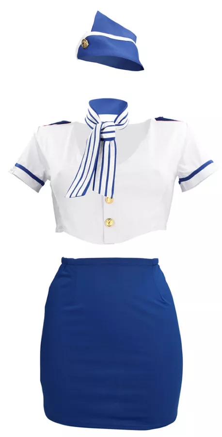 Sexy Stewardess Kostüm Stewardness S/M