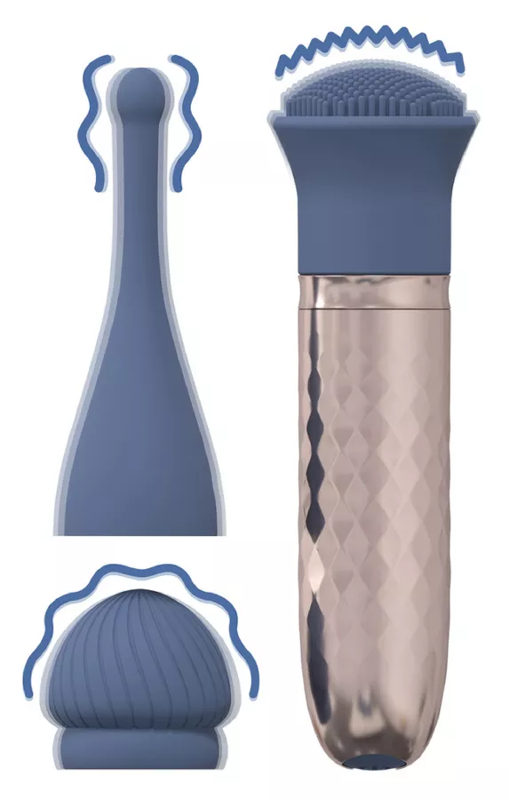 Le Thrill - Austauschbarer Vibrator 10 Geschwindigkeiten - Blau