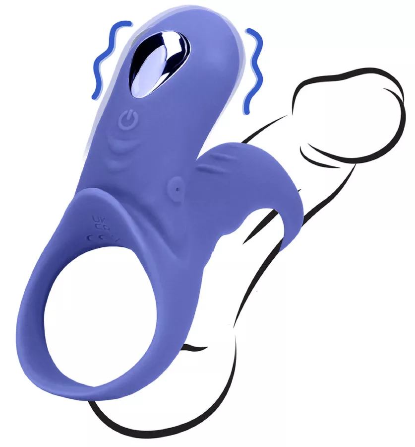 Klitorisstimulator mit Penisring Tamyablue