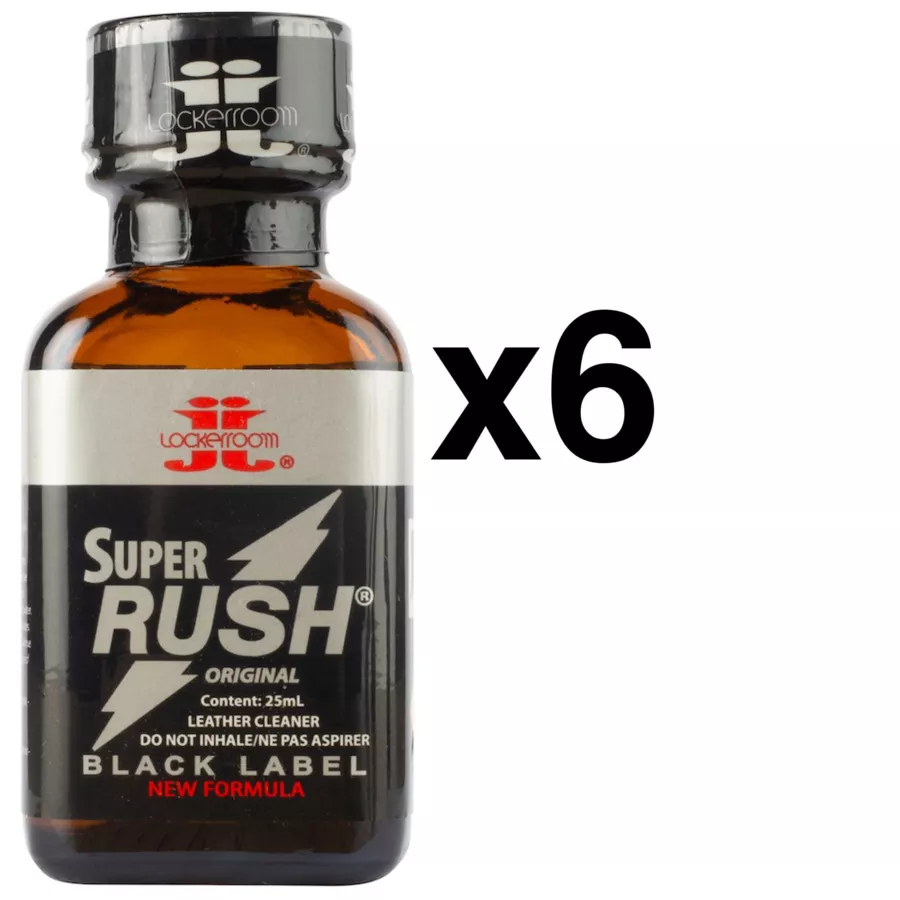 Super Rush Black Label Retro 25ml x6