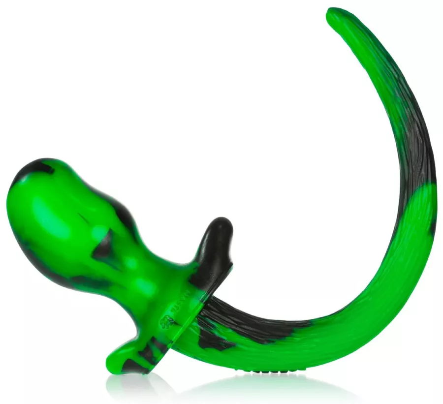 Schwanzplug Mastiff Grün 12 x 7 cm
