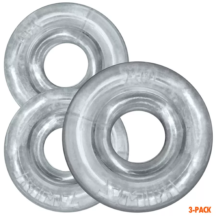 Set aus 3 transparenten Cockrings Rimringz