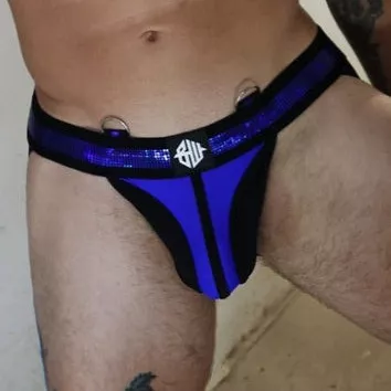 Jockstrap Illuminator Schwarz-Blau