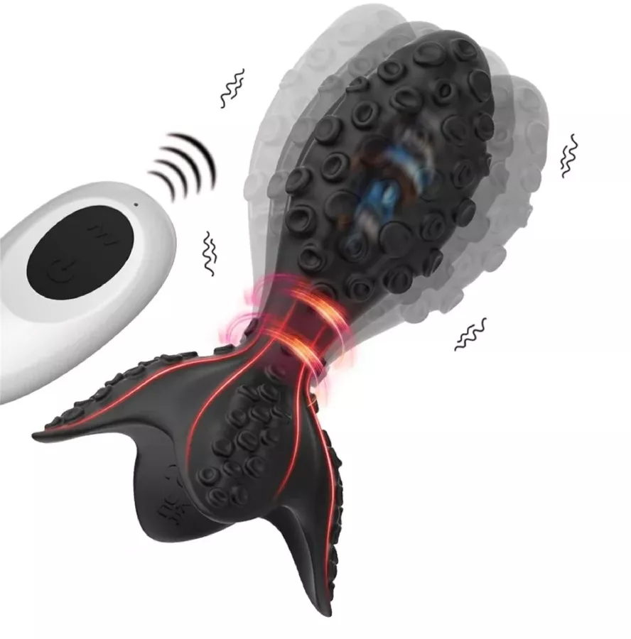 Vibrierender rotierender Plug Octalux 8 x 4cm