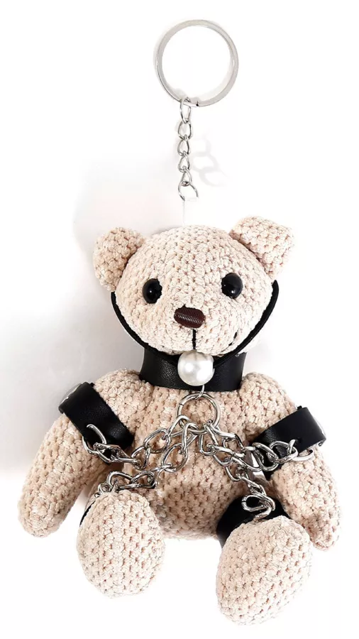 Teddybär-Schlüsselanhänger mit Knebel Teddybear Fetish