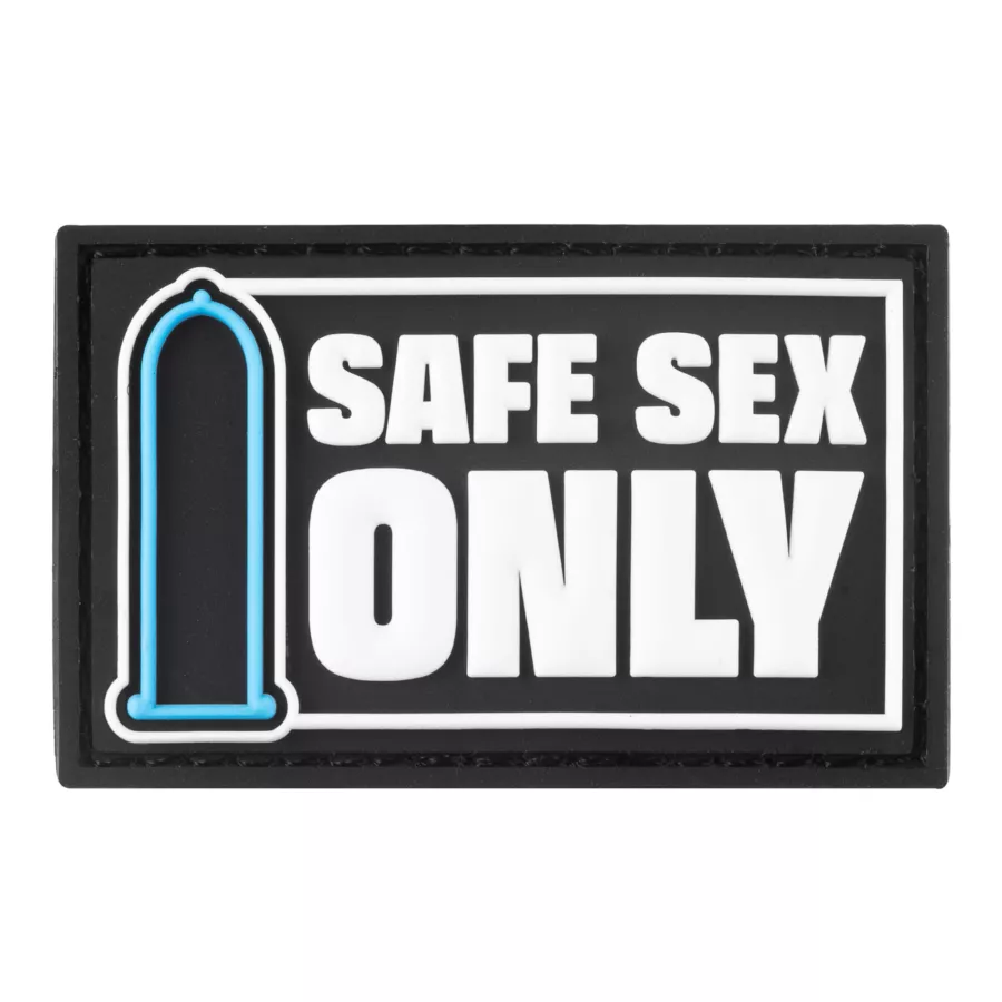 Safe Sex Only Tag with Velcro
