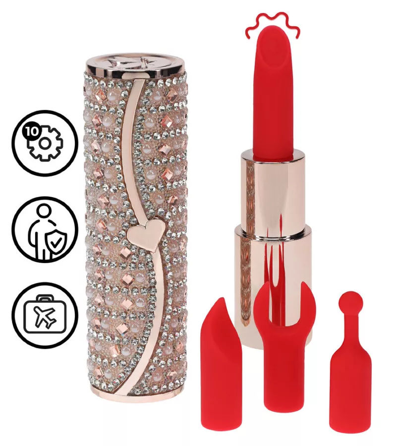 Mini-Vibrator 4 Aufsätze Tiffany Rose
