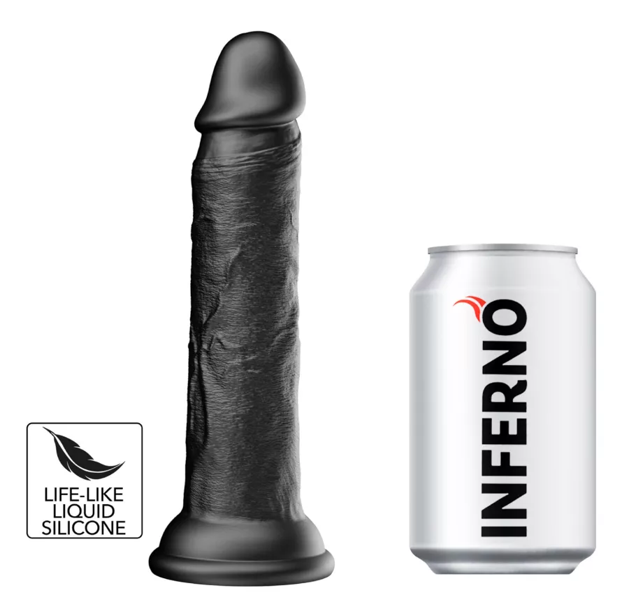 Dildo Dickdong Schwarz M 17 x 3,7 cm