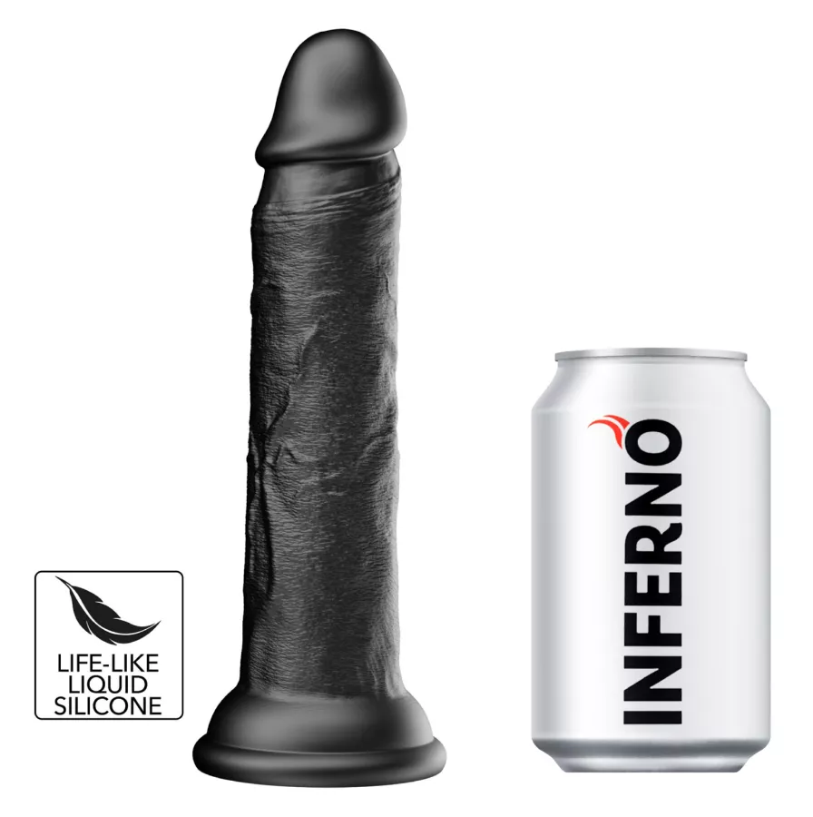 Dildo Dickdong Schwarz L 18 x 3,8 cm