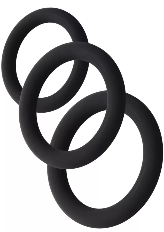 Set aus 3 Cockrings Stamstart Schwarz