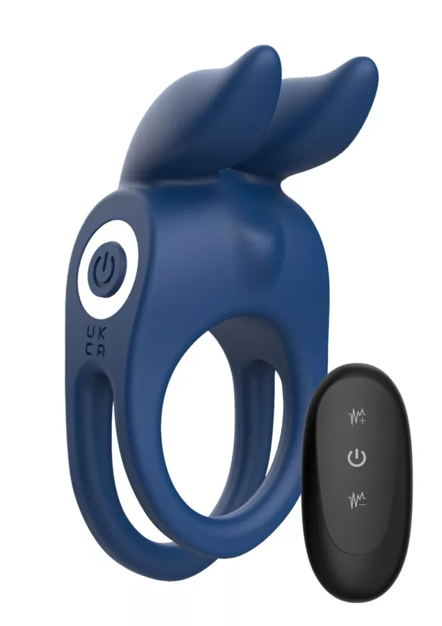 Vibrating Cockring Fierce Rabbit 30mm Blue