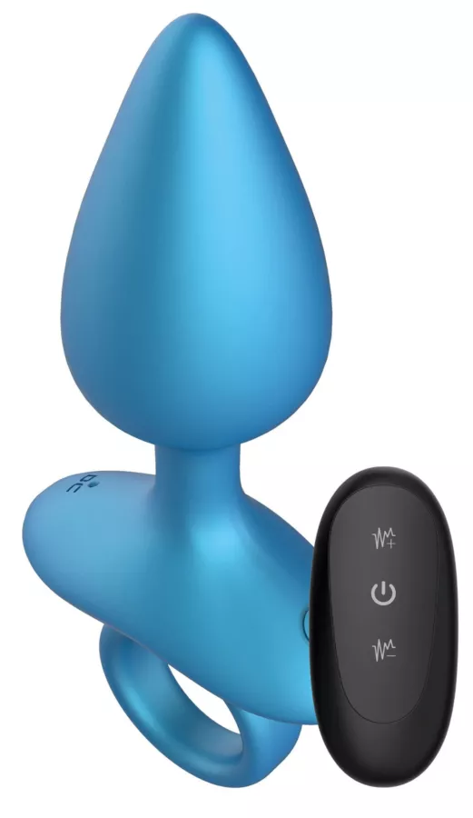 Vibrierender Plug Bluecone 8 x 3,5cm