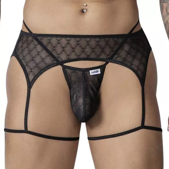 String Strumpfhalter Geolix Schwarz