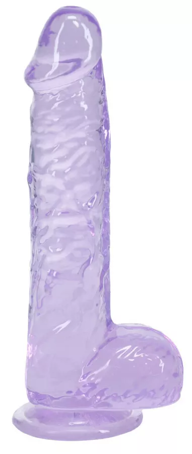 Dildo Crystal Clear Violett 11 x 2,7cm