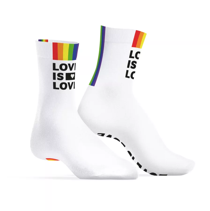 Sokken Love is Love Wit