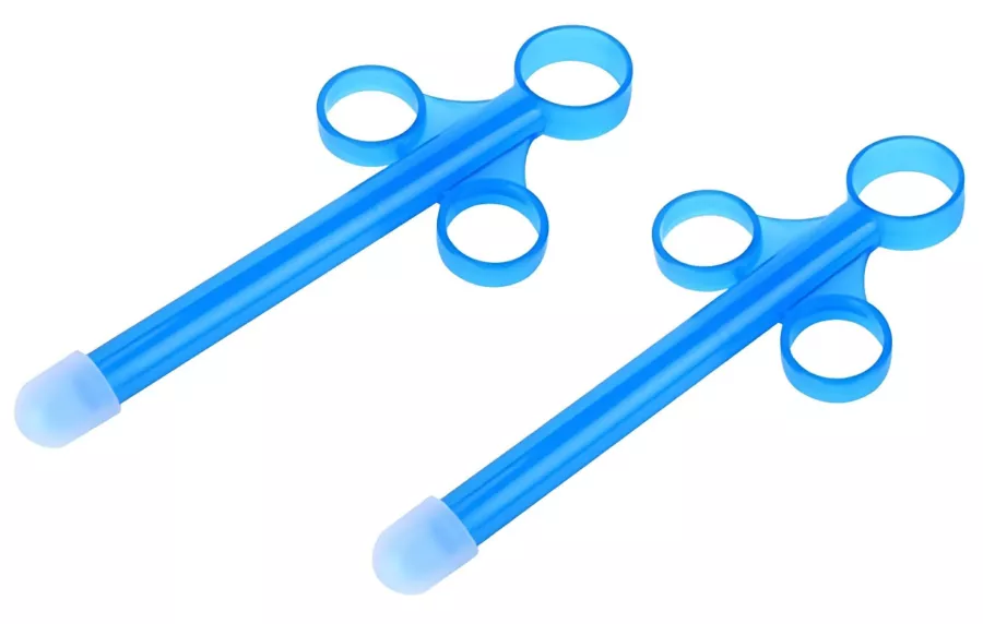 Set 2 Gleitgel-Pipetten Shoot perfect 10ml Blau Einfuhr 10 x 1,5cm
