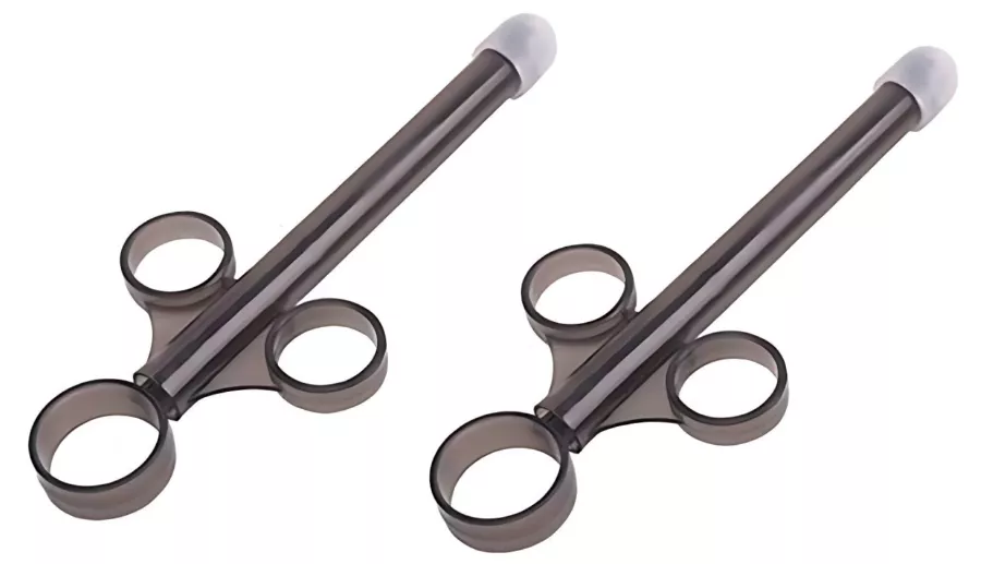 Set mit 2 Gleitgel-Pipetten Shoot perfect 10ml Schwarz Einfuhr 10 x 1.5cm