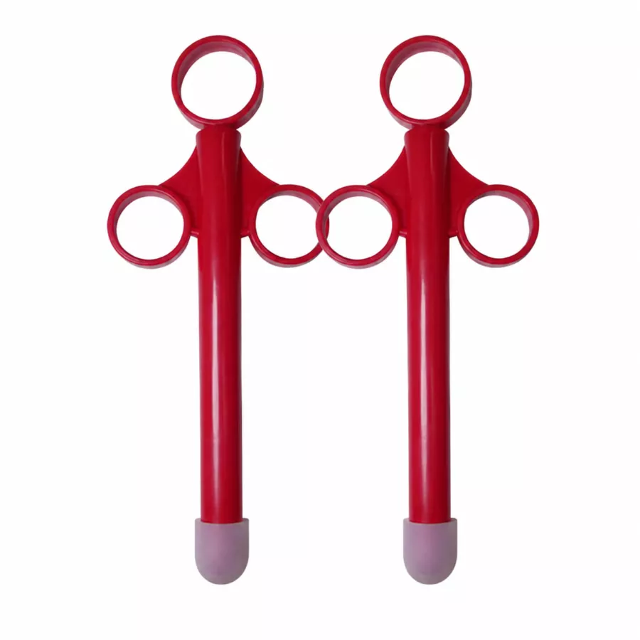 Set of 2 Shoot perfect Lubricant Pipettes 10ml Red Insertion 10 x 1.5cm