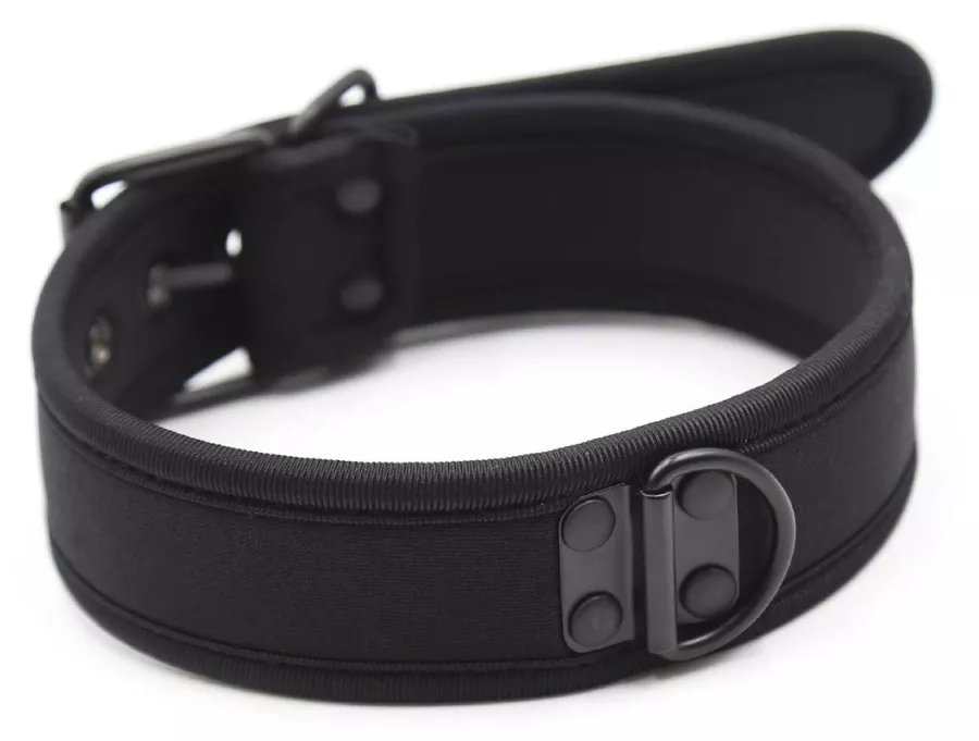 Halsband aus Neopren Schwarz