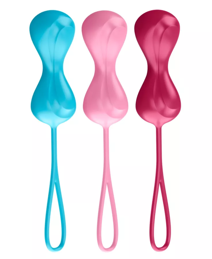 Set von 3 Geisha-Kugeln - 3.4 cm