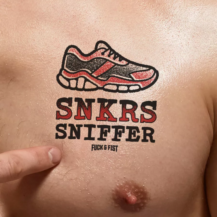 Tijdelijk tattoo Snkrs Sniffer 9 x 8,5cm