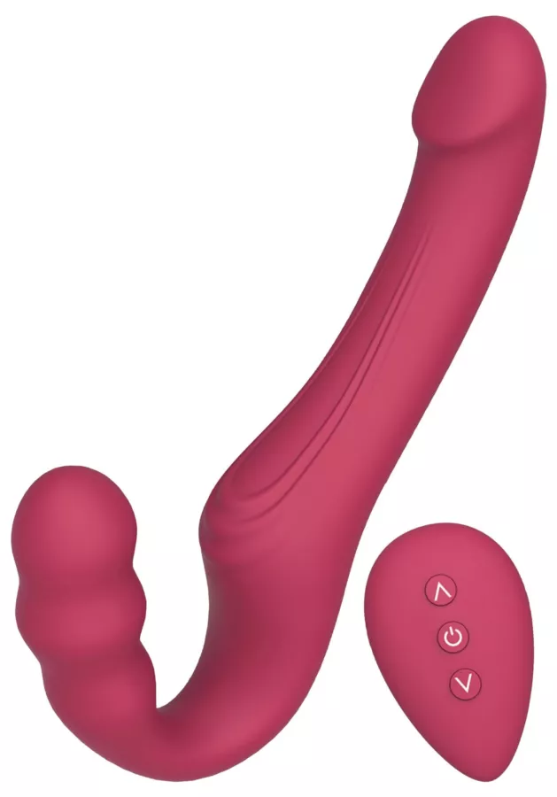 Gode ceinture vibrant sans harnais Pinkbubble 14 x 3.3cm