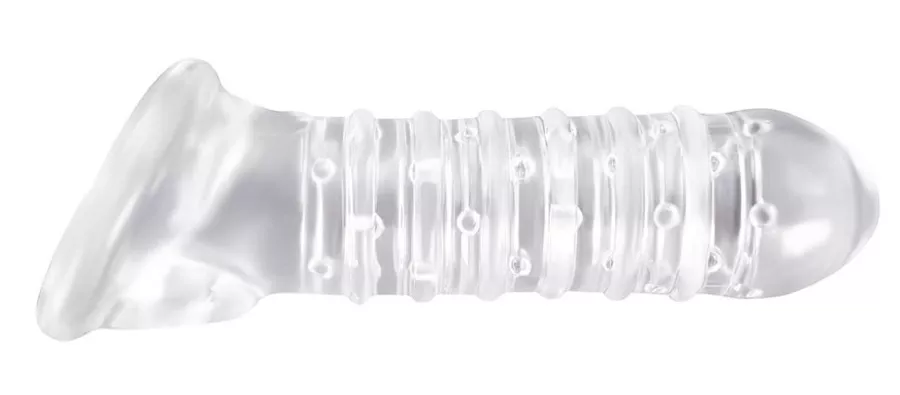 Penismanschette GERIPPELT Renegade Transparent 16 x 4 cm