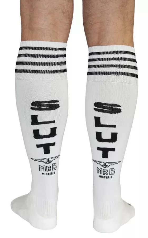 SLUT Cruising Socks High White