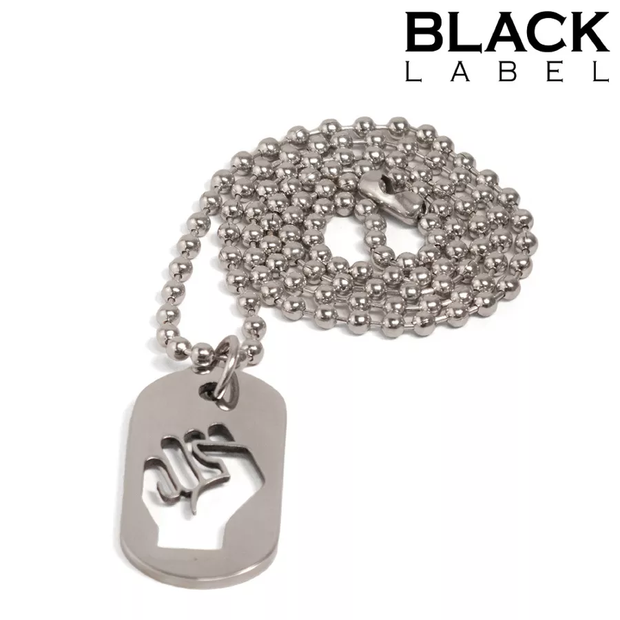 Kink DogTag Plaque Fist 4.5 x 2.5cm