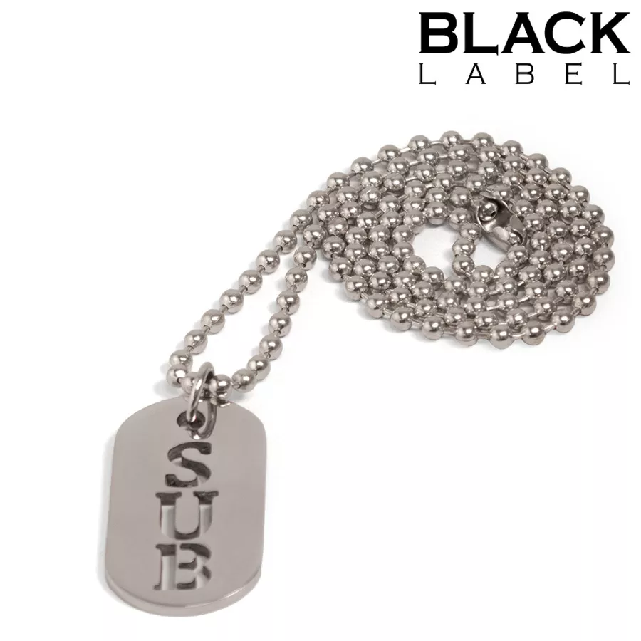 DogTag Kink Sub plaat 4.5 x 2.5cm