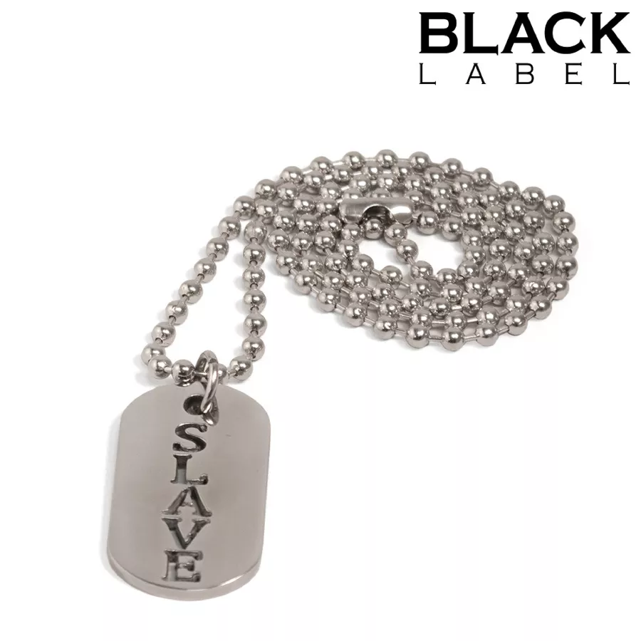 DogTag-Plakette Kink Slave 4.5 x 2.5cm