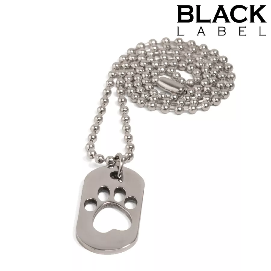 Plaque DogTag Kink Paw 4 x 3.5cm