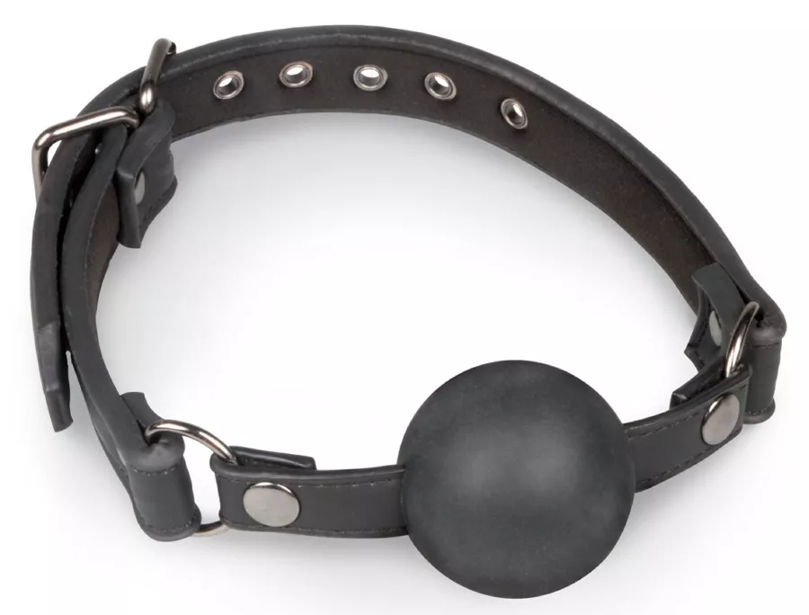 Knebel Silikonball Schwarz
