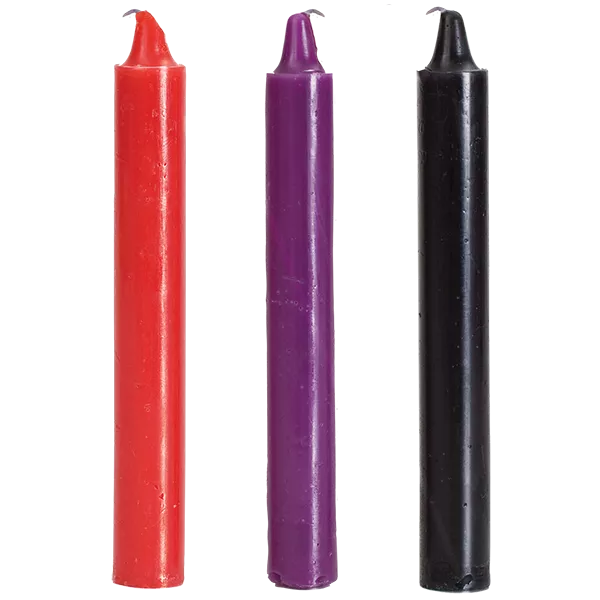 Farbige Kerzen x3