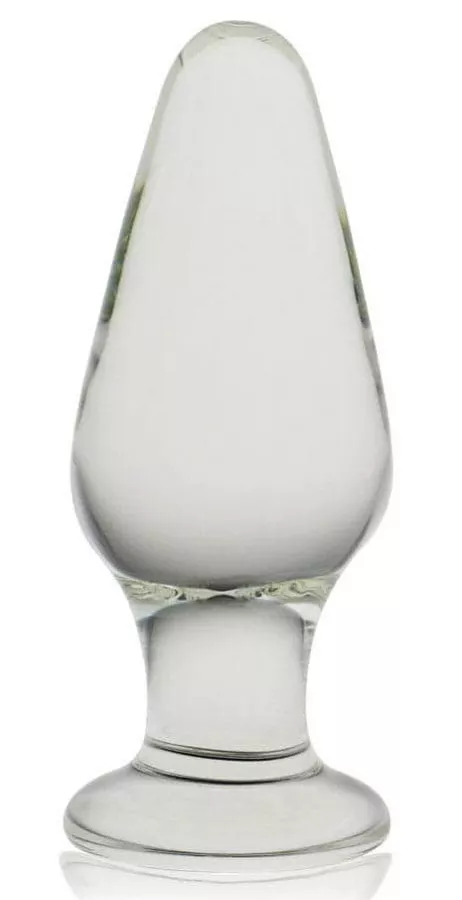Glazen plug Romance Transparant 9.5 x 3.8cm