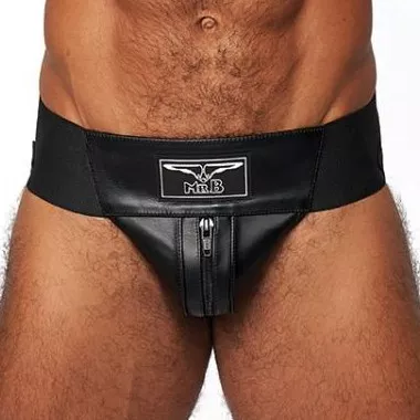 Jockstrap aus Leder Mister B Schwarz
