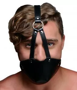 Mundmaske mit abnehmbarem Kugelknebel
