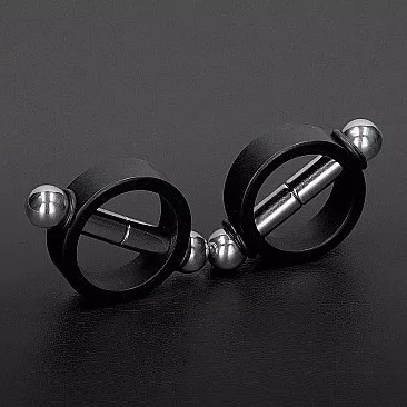 Magnetische Nippelklemmen Pincher Schwarz