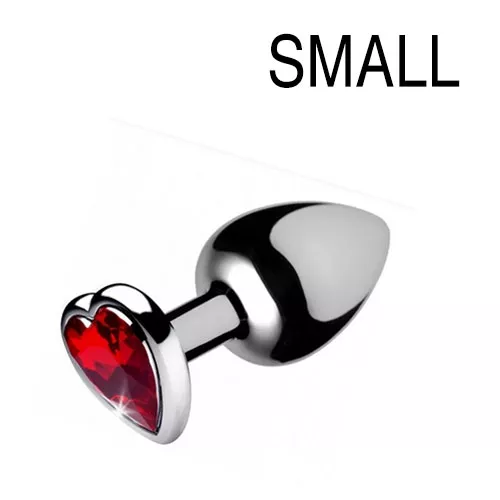 Butt Plug Schmuckstein Heart Gem Rot 6.5 x 2.7 cm