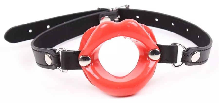 Knebel Mund Rot