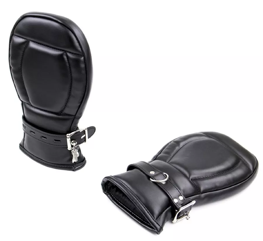Gepolsterte Handschuhe Padded Lock Schwarz