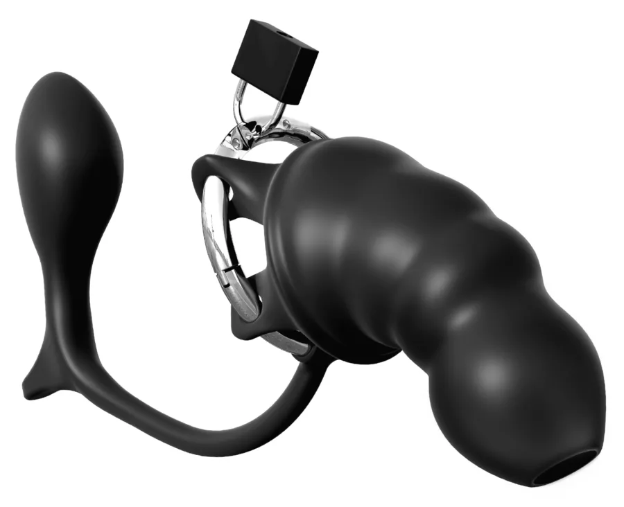 Keuschheitskäfig Plug Cock Blocker 12,5 x 4,5 cm
