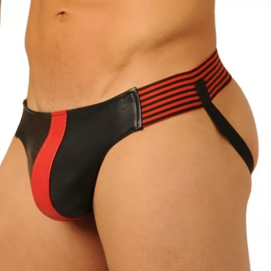 Jockstrap Fist Leder Rot