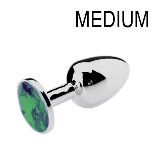 Schmuck-Plug Grün 7 x 3.4 cm