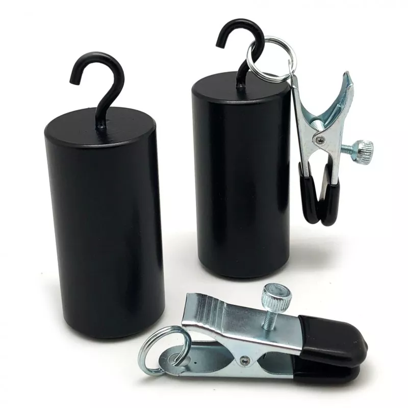 Gewichte für Brüste / Ballstretcher 500g mit Klemmen - 2 Stück