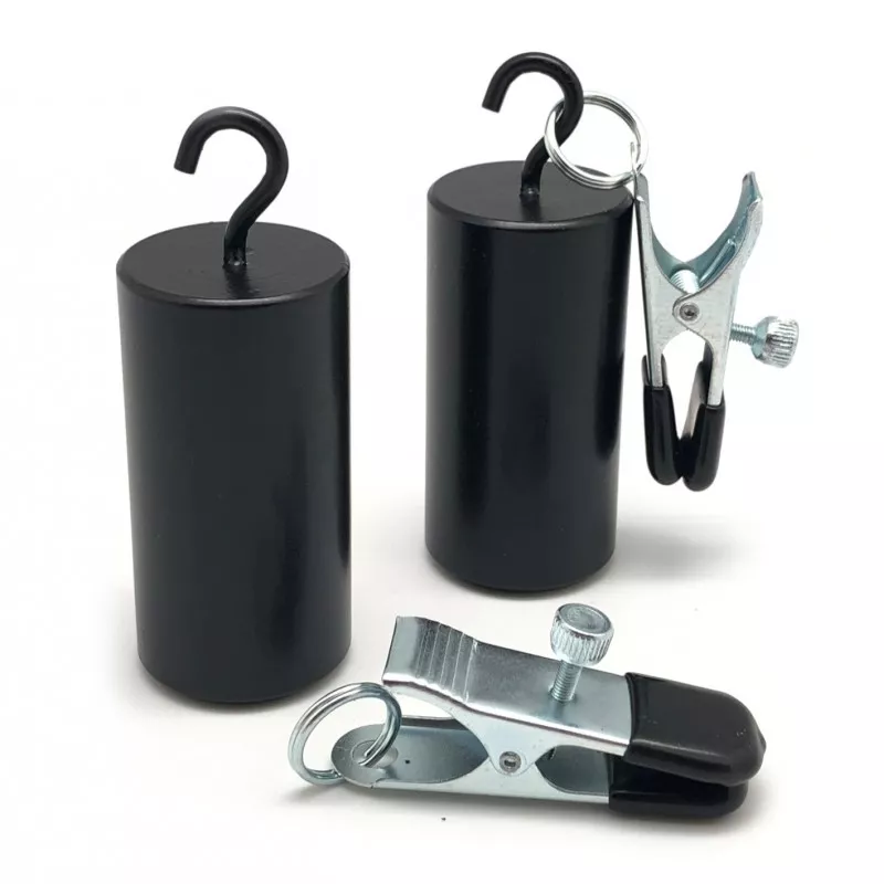 Gewichte für Brüste / Ballstretcher 400g mit Klemmen - 2 Stück