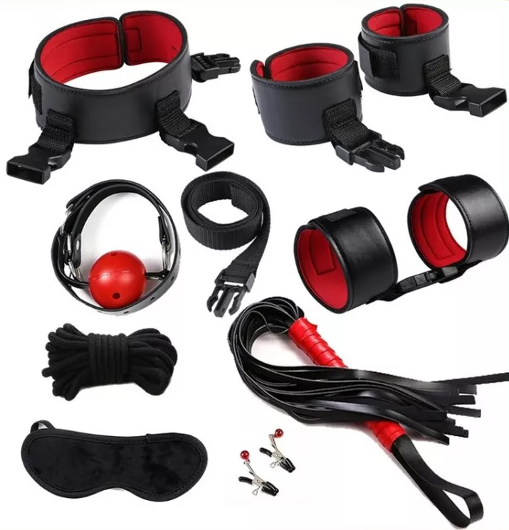 Eye-Splice Kit Schwarz-Rot 8-teilig