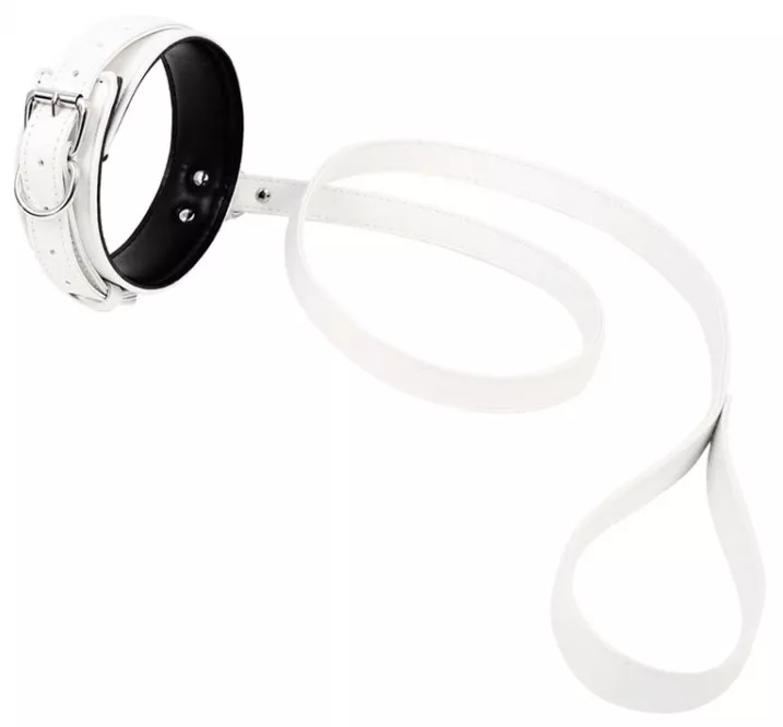 Halsband und Leine Lighty Weiß