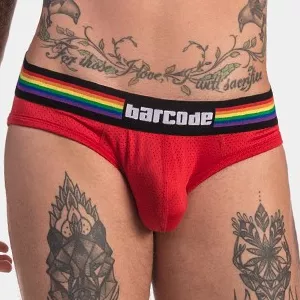 Slip Barcode Pride Rot